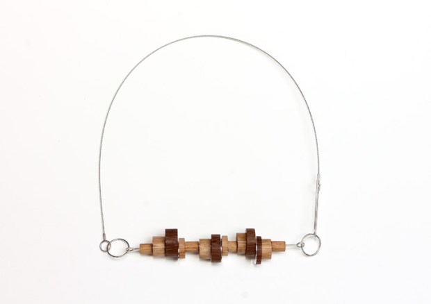 Day 6, Going around in circles. Wood, sterling silver. © Blandine Halle 2015