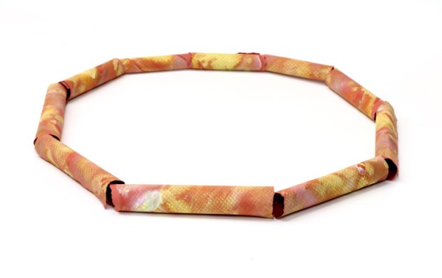 Day 28, 3D print. Paper, paint, colour pencil, linen thread. © Blandine Hallé 2015